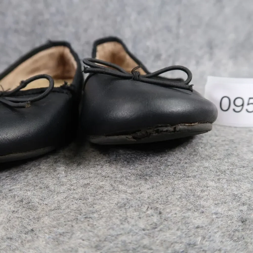 Cat & Jack Shoes Girls 1 Ballet Flats Slip On Bow Black Casual Classic Kids